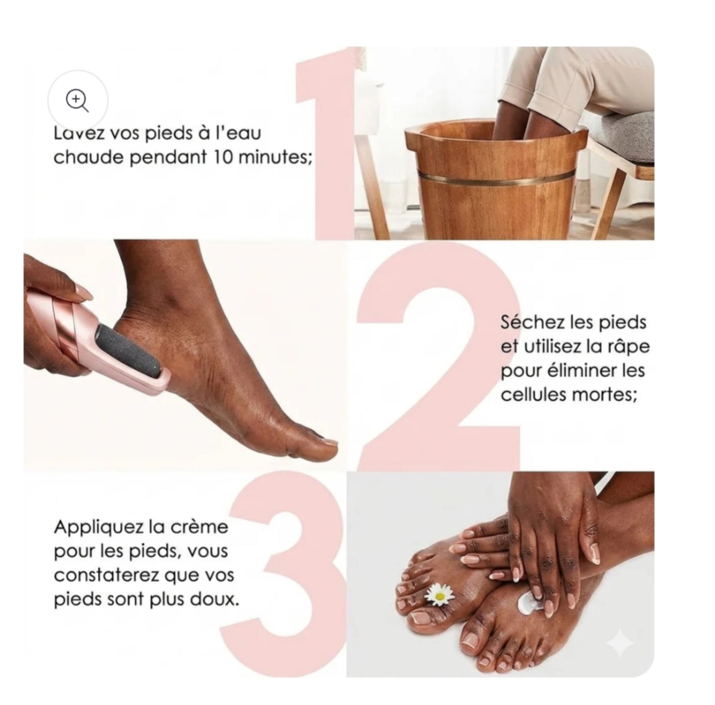 Lisseur de pieds électronique "Pediluxe Pro"