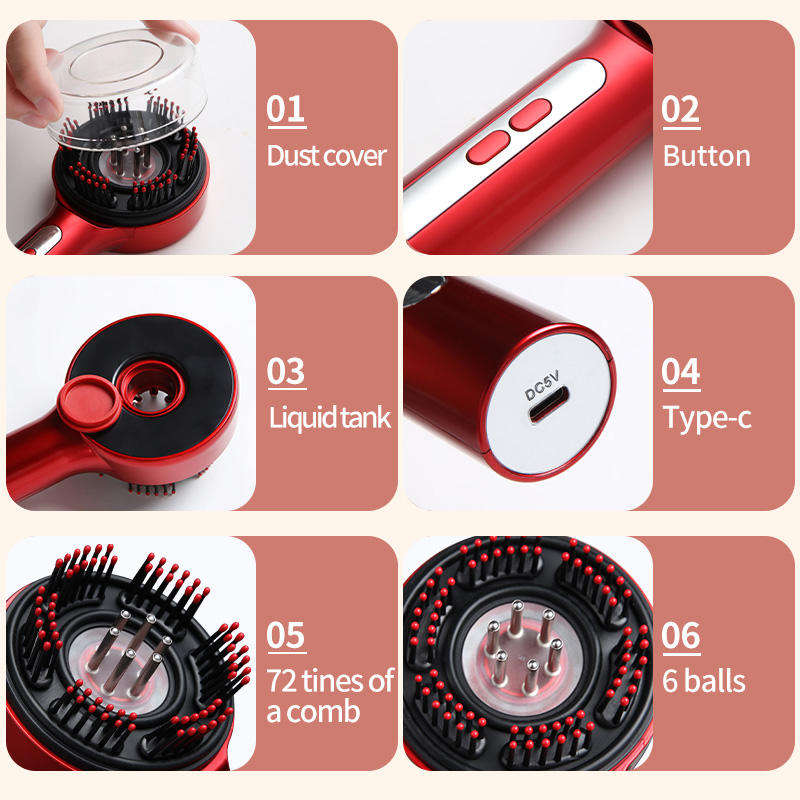 Trend 2025 hair scalp massager (Brosse de massage du cuir chevelu)