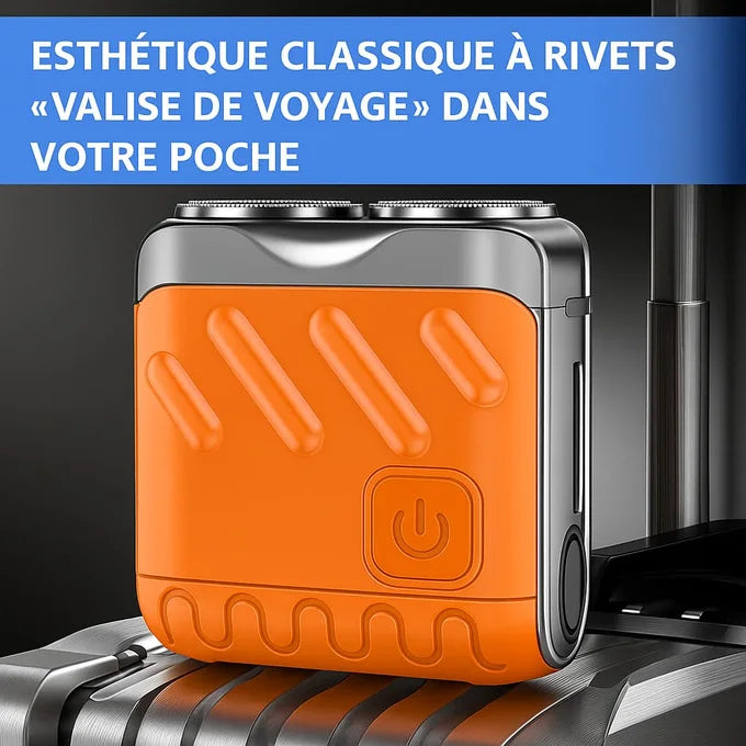 Mini Rasoir Électrique Portable Double Tête – Portashave™ (Recharge USB-C)