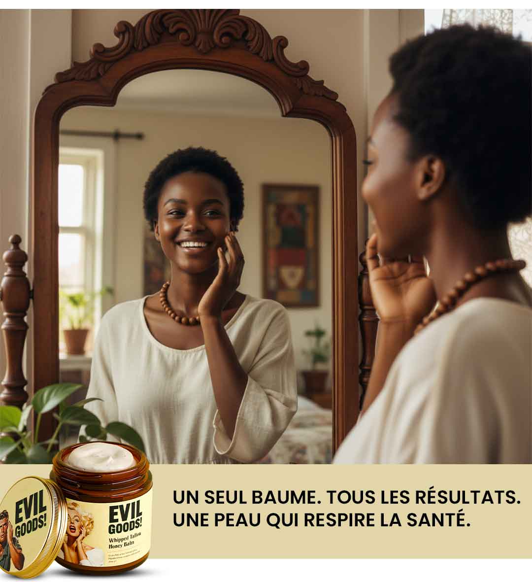 |Crème Naturelle Tout-en-1 – Hydratation, Éclat & Réparation pour Peau Terne et Fatiguée (GN)